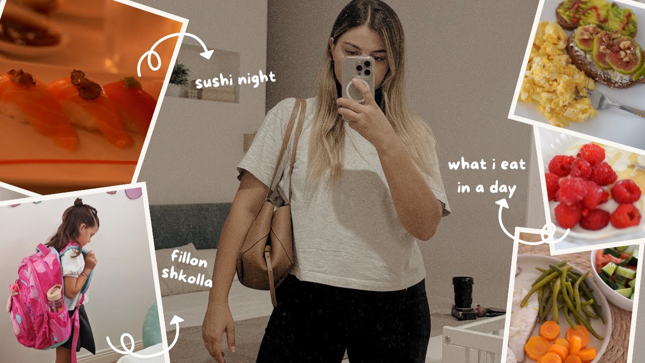 Çfarë ha një ditë për të humbur peshë ✨ + Përgatitjet për shkollë dhe darka sushi 🍣 Jigoo