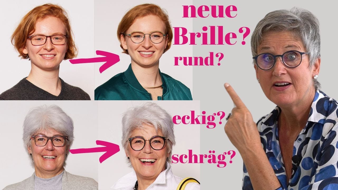 Vorher -Nachher: Augenbrauen und Brille wirken zusammen!