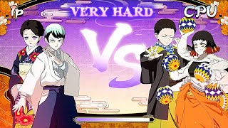 Yushiro and Tamayo Vs Yahaba and Susamaru - Demon Slayer Hinokami Chronicles 2 (VERY HARD CPU)