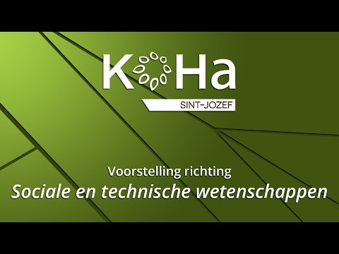 Voorstelling richting sociale en technische wetenschappen