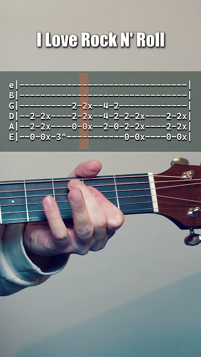 I Love Rock N' Roll (Joan Jett & The Blackhearts) #guitar #tutorial #riff