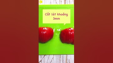 Hướng dẫn cách làm salad cà chua hình trái tim