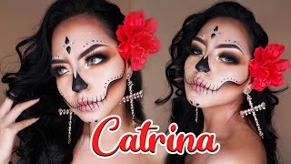 MAQUILLAJE SENCILLO DE CATRINA PARA DÍA DE MUERTOS | TUTORIAL ❤️🎨🤍