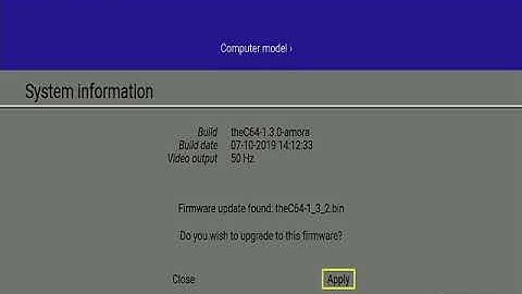 The C64 Firmware update
