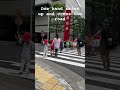 This is how kids cross the road in Japan #japan