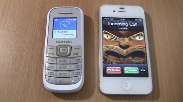 Incoming call & Outgoing call at the Same Time Samsung 1200M +iPhone 4S iOS6