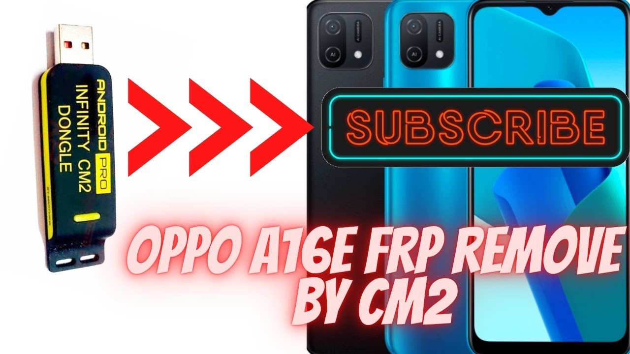 Oppo A16e Frp remove by cm2 dongle