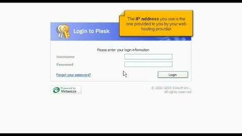 how to login into Plesk as a domain user