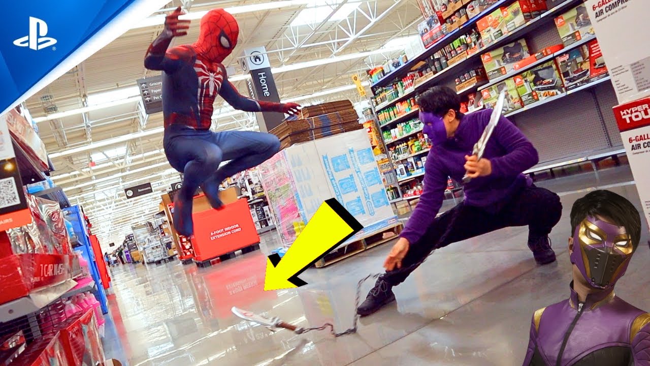 PS5 SPIDER-MAN FIGHTS WRAITH IN WALMART!!!