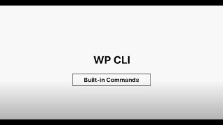 Built In Commands