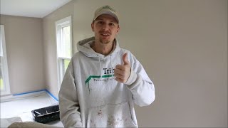 Painting a Wall with an 18inch Roller