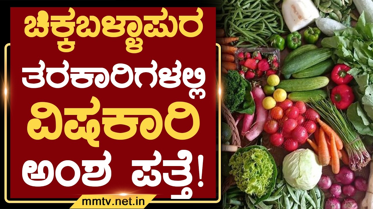 ಚಿಕ್ಕಬಳ್ಳಾಪುರ ತರಕಾರಿಗಳಲ್ಲಿ ವಿಷಕಾರಿ ಅಂಶ ಪತ್ತೆ ! | ಚಿಕ್ಕಬಳ್ಳಾಪುರ @MMTV-News 25-02-2026
