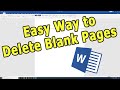 How to Remove Blank Pages in MS Word (2020)