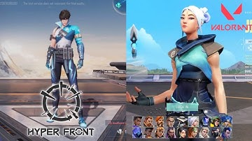 HYPER FRONT vs VALORANT ALL AGENTS ABILITIES COMPARISON