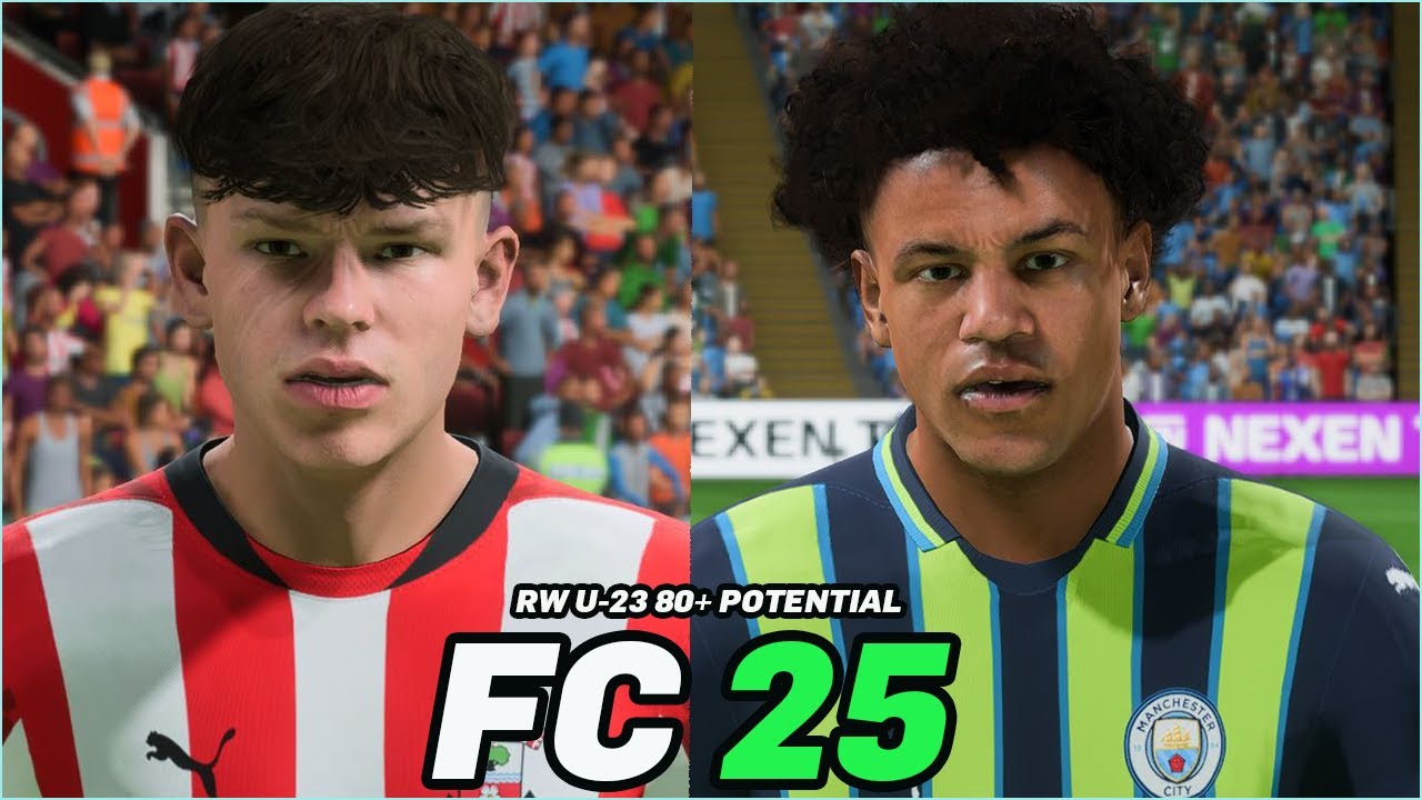FC 25 | BEST YOUNG RW U-23 80+ POTENTIAL WITH REAL FACES