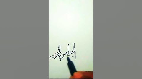 Signature Style of My Name Satish | S Letter Signature Style #signature #trending #shorts #viral