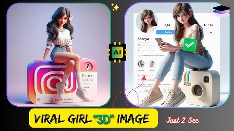 How to Create 3D Ai Social Media Girl Image | Viral Profile Name Photo Editing | Bing Image Creation