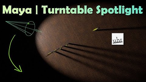 Maya: Spotlight Turntable