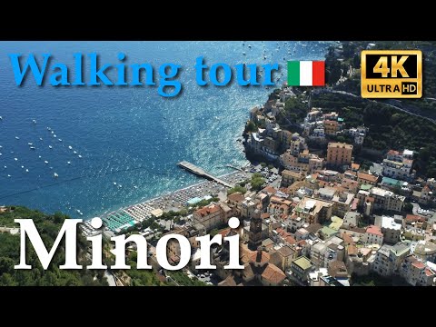 Minori (Campania), Italy【Walking Tour】With Captions - 4K