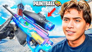 the NEW PAINTBALL GUN is BROKEN ON WARZONE LOL