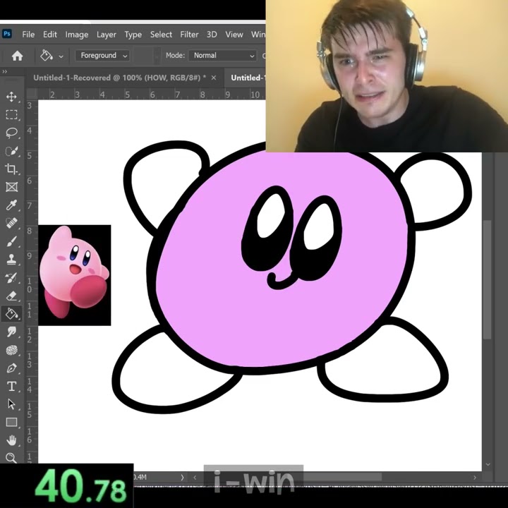 i-win on X: DRAWING KIRBY SPEEDRUN ANY% WORLD RECORD PACE [VOLUME WARNING]   / X
