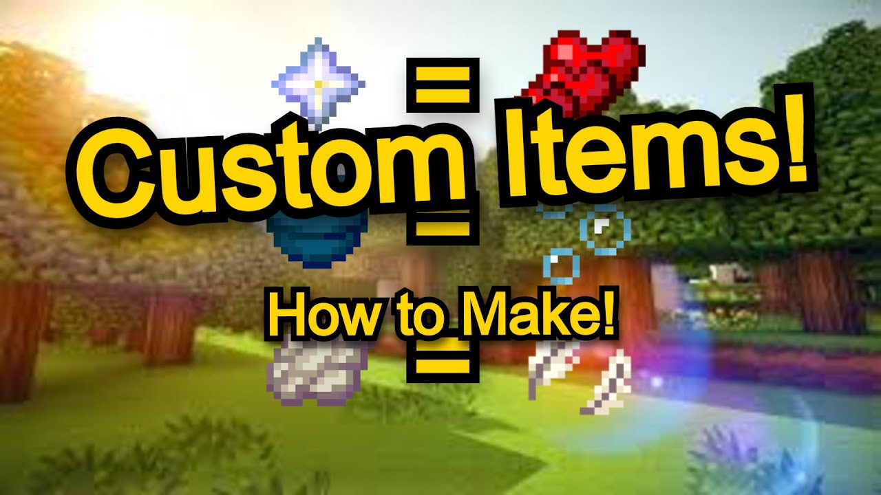 How To Make CUSTOM ITEMS In Minecraft! - YouTube