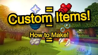 How To Make CUSTOM ITEMS In Minecraft! Wealth