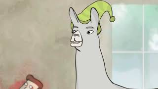 Llamas with hats with only the word Carl