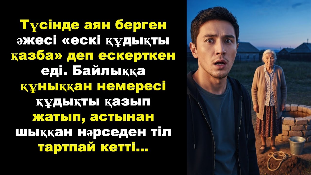 Түсінде аян берген әжесі «ескі құдықты қазба» деп ескерткен еді. Байлыққа құныққан немересі