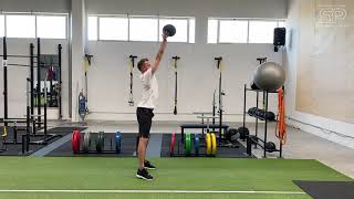 Medicine Ball Squat to Press throw - Non Countermovement | Stefano Piovan