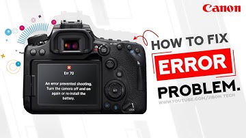 How To Fix Error Problem || Canon Camera error problem Bangla Tutorial.
