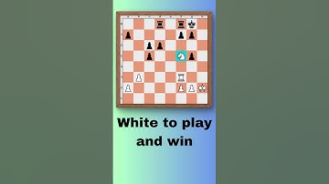 White to play and win! #chess #chesspuzzles