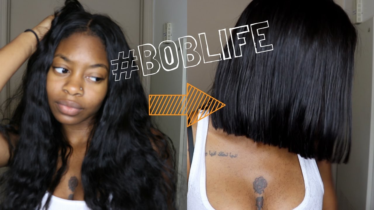 How To Cut Your Own Bob Boblife Youtube