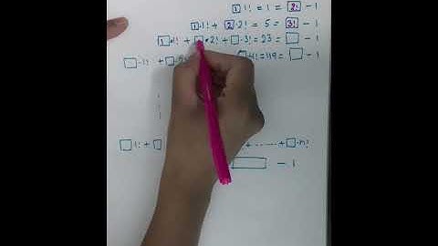 Factorial Number pattern #Shorts