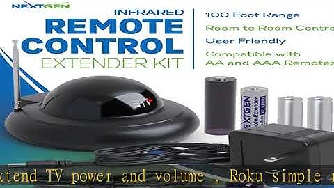 Nextgen IR Extender - Infrared Remote Control Distance Extender Kit - IR Repeater Kit with IR Emitt