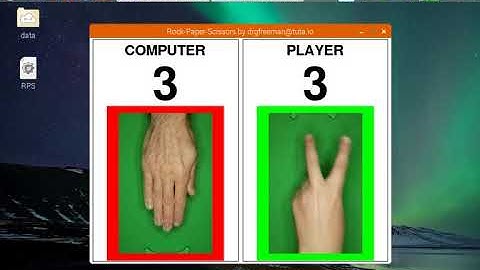 Rock-Paper-Scissors game using computer vision and machine learning on Raspberry Pi