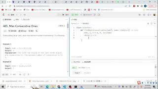 Leetcode 485. Max Consecutive Ones (from lib to list groups)
