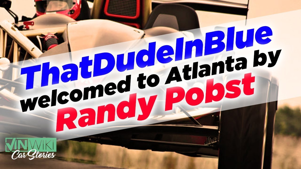 moving companies Randy Pobst welcomes ThatDudeInBlue to Atlanta in an Ariel Atom