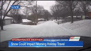 Snow covers Kansas City area as frigid temperatures set in