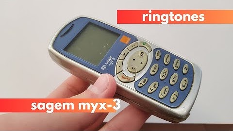 Sagem myX-3 - Ringtones & SMS Tones