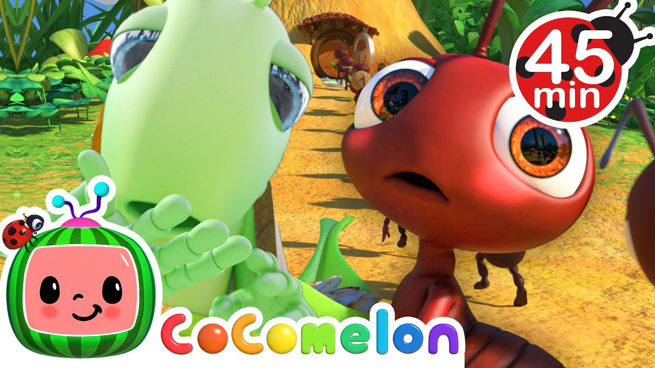 Busy Ants vs a Lazy Grasshopper | CoComelon | Animals for Kids | Sing Along | Learn about Animals