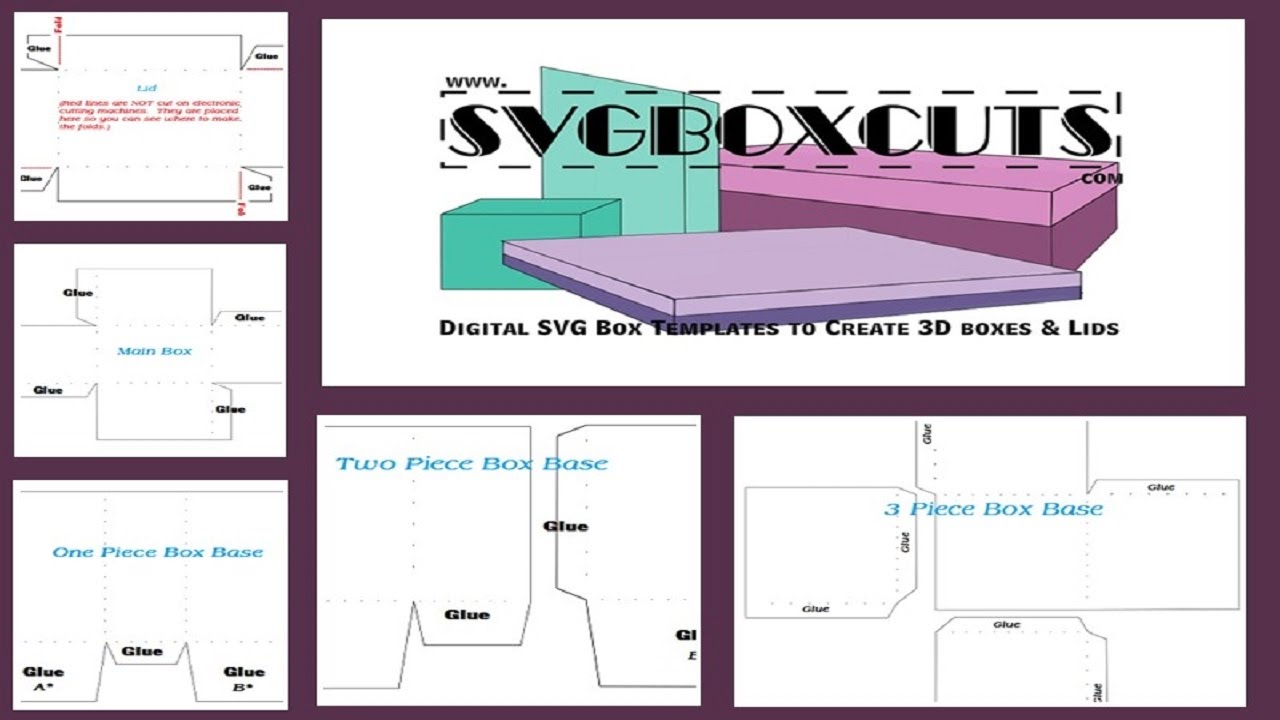 Download Assembly of Basic SVG Box Templates at www.SVGBoxCuts.com ...