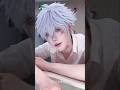 Getting a broken #gojo #jujutsukaisen #gojosatoru #makeuprecord #cosplay