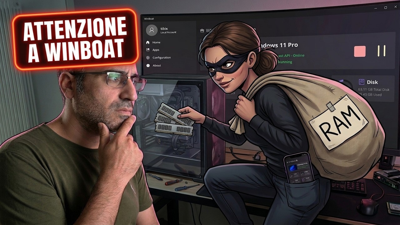 Thumbnail del video WinBoat Divora la RAM all’Avvio: Fermalo per Sempre