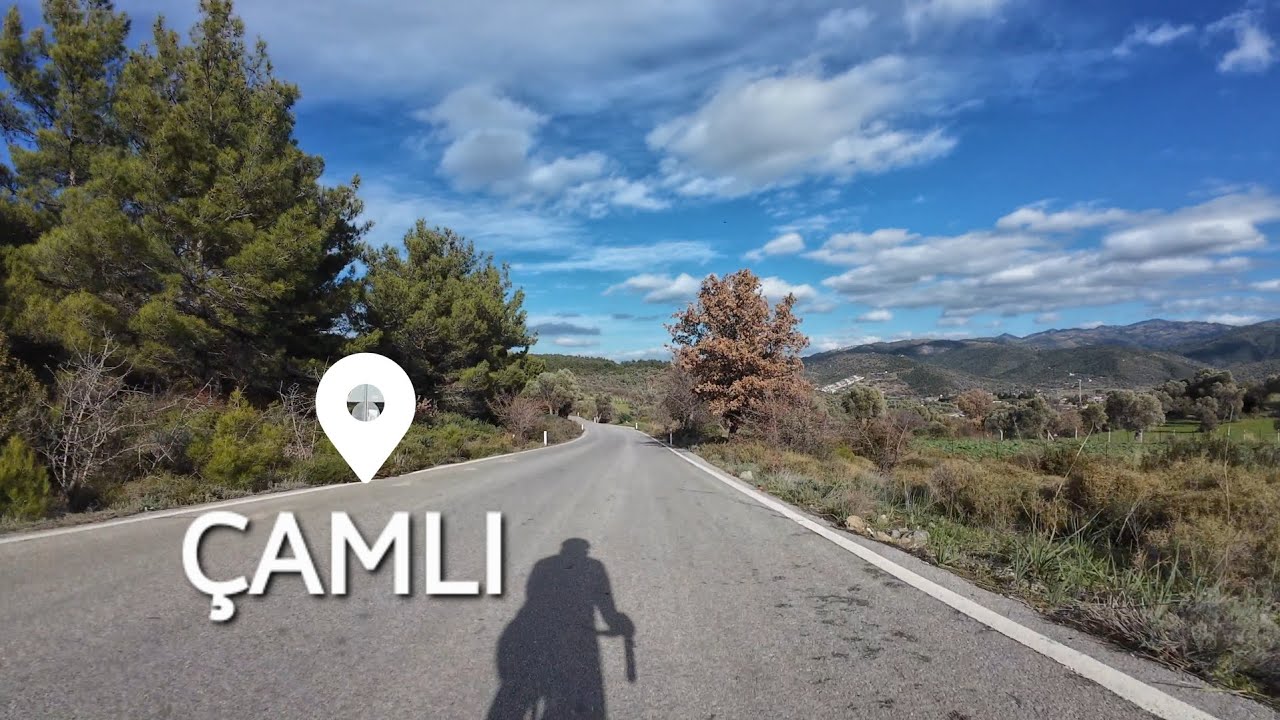 Windy solo ride to Çamlı. No effects, raw sound. ASMR cycling. 