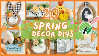 20 DOLLAR TREE SPRING DIYS & DECOR IDEAS! Dollar Tree Easter DIYs 2024 l High- End Easter DIYs 2024
#easter2024 #dollartreeeaster #easterdiys
Bow Tutorial : https://youtu.be/1DWYQPJLHaw
Todays video is a compilation of all of my favorite Spring & Easter DIYS I have ever made! I am sharing 20 Easter DIYs, Dupes, & Decor Ideas! These are quick and easy Dollar Tree Easter DIYs 2024 and Dollar Tree Spring DIYS 2024. Some of my favorites include a DIY egg wreath, jute bunny diy, Easter door decor, Spring Door Signs, Carrot patch diy, and a carrot ribbon sign diy.
Link to stencil: https://www.canva.com/design/DAFcGqBCpOw/Qho2vDDd3ZRzQ7bQemu20A/edit?utm_content=DAFcGqBCpOw&utm_campaign=designshare&utm_medium=link2&utm_source=sharebutton
❤️ Etsy
https://Etsy.com/shop/RebeccaVirginiaDIY
❤️ Connect
Instagram: https://www.instagram.com/rebeccavirginiadiy
Pinterest: https://www.pinterest.com/RebeccaVirginiaDIY
TikTok: https://www.tiktok.com/@rebeccavirginiadiy
❤️ Shop Cricut
https://shareasale.com/r.cfm?b=567915&u=2686014&m=51766&urllink=&afftrack=
❤️ Amazon
Shop my Amazon Favorites: https://www.amazon.com/shop/RebeccaVirginiaDIY
❤️ Business inquiries/Collab and Questions:
RebeccaVirginiaDIY@gmail.com
FTC Legal Disclaimer -This video was not sponsored. However, my Amazon link found in the description box is an affiliate link, meaning I will make commission on sales you make through my link. This is at no extra cost to you to use my links/codes, its just one more way to support me and my channel! :)
Thank you for all of your support! 20 DOLLAR TREE SPRING DIYS & DECOR IDEAS! Dollar Tree Easter DIYs 2024 l High- End Easter DIYs 2024