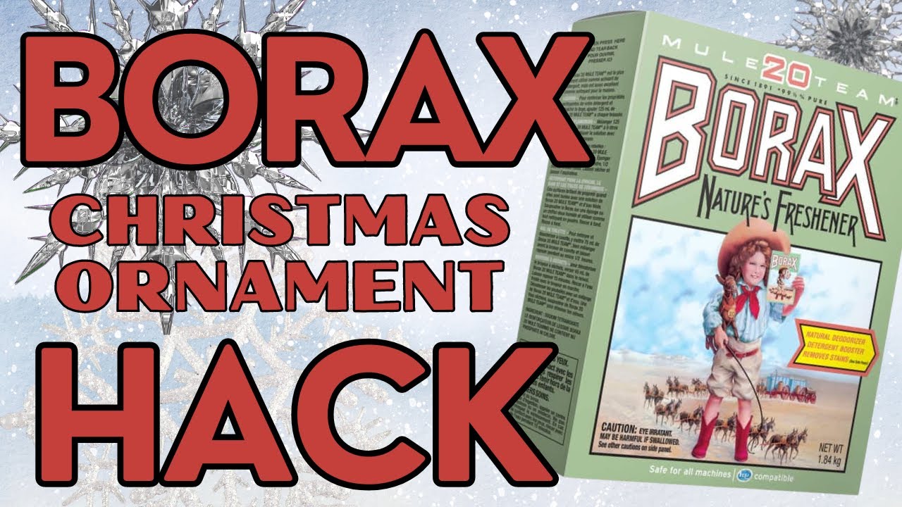 Easy Way To Make Stunning Christmas Ornaments with Borax YouTube