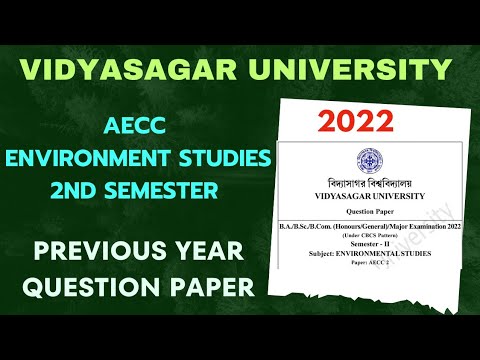 AECC Environmental Studies Previous year Question Paper 2022 // 2nd