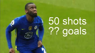 I found all of Rudiger's crazy long shot attempts...