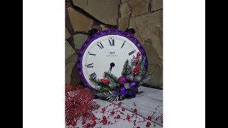 Новогодние часы из конфет своими руками/Что подарить на Новый год?-DIY-handmade